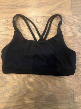 Athleta Black Double-Strap Sports Bralette